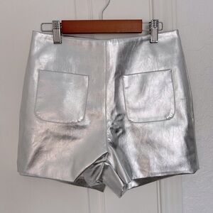 NWT Cloud Ten Faux Metallic Leather Shorts | S